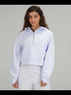 Lululemon Scuba Oversized Half-Zip Hoodie in Blissful Blue